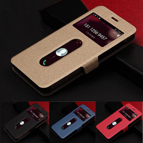 Luxury Leather Flip Pouch Case Cover for Lenovo Phone S850 S850T IMY66