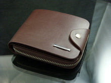 Mens Leather ID Card Holder Billfold Zip Purse Wallet Handbag Clutch IMY66