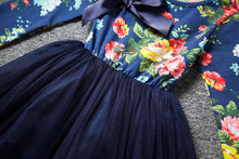 Children Kids Girls Clothes Dress Long Sleeve Floral Printed Party Princess Tutu Dress Girls Clothing Vestidos IMY66