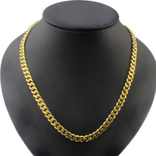 MEN Stainless Steel Gold Cuban Curb Link Chain Necklace sale IMY66