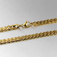 MEN Stainless Steel Gold Cuban Curb Link Chain Necklace sale IMY66