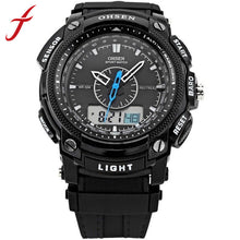 OHSEN Alarm Date Mens Military Rubber Strap LCD Digital LCD Wrist Watch Clock Hours Relogio masculinos IMY66