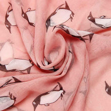 Penguin Pattern Women's Shawls and Scarves Female Voile Scarf IMY66