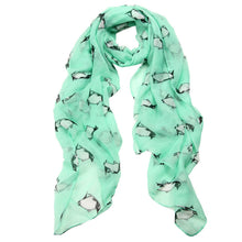 Penguin Pattern Women's Shawls and Scarves Female Voile Scarf IMY66