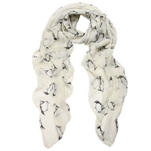 Penguin Pattern Women's Shawls and Scarves Female Voile Scarf IMY66