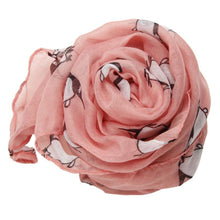 Penguin Pattern Women's Shawls and Scarves Female Voile Scarf IMY66