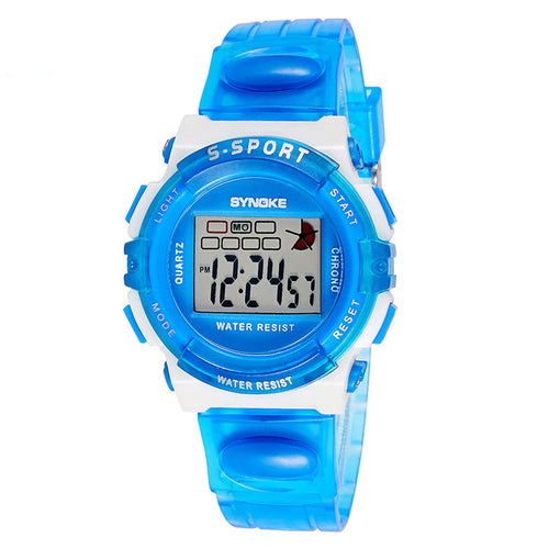 Candy Color Rubber Digital Watch For Children Kids Boys Girls Sports Led Wristwatch Watch relojes Clock IMY66