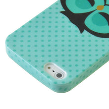 Sleeping Owl Printed Polka Dots Soft TPU Case Cover Skin for iPhone 5 5G 5S 5th IMY66
