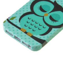 Sleeping Owl Printed Polka Dots Soft TPU Case Cover Skin for iPhone 5 5G 5S 5th IMY66