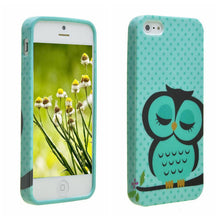 Sleeping Owl Printed Polka Dots Soft TPU Case Cover Skin for iPhone 5 5G 5S 5th IMY66