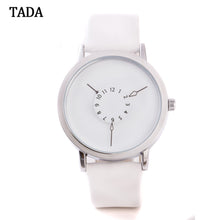 TADA Couple Lover Watches Waterproof Watches Clock Simple PU Leather Men Women Japan Quartz Watches Hours Relogios Femininos IMY66