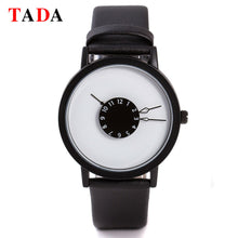 TADA Couple Lover Watches Waterproof Watches Clock Simple PU Leather Men Women Japan Quartz Watches Hours Relogios Femininos IMY66
