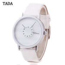 TADA Couple Lover Watches Waterproof Watches Clock Simple PU Leather Men Women Japan Quartz Watches Hours Relogios Femininos IMY66
