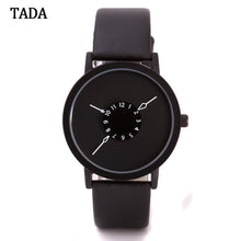 TADA Couple Lover Watches Waterproof Watches Clock Simple PU Leather Men Women Japan Quartz Watches Hours Relogios Femininos IMY66