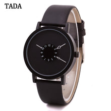 TADA Couple Lover Watches Waterproof Watches Clock Simple PU Leather Men Women Japan Quartz Watches Hours Relogios Femininos IMY66