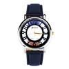 Classic Hollow Womens Analog Quartz Watch Luxury Girls Lady Leather Wristwatch Dress Watch SE4 IMY66