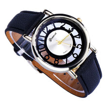 Classic Hollow Womens Analog Quartz Watch Luxury Girls Lady Leather Wristwatch Dress Watch SE4 IMY66