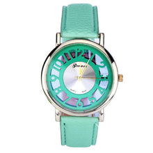 Classic Hollow Womens Analog Quartz Watch Luxury Girls Lady Leather Wristwatch Dress Watch SE4 IMY66