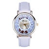 Classic Hollow Womens Analog Quartz Watch Luxury Girls Lady Leather Wristwatch Dress Watch SE4 IMY66