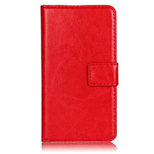 Flip Wallet Stand Case Crazy Horse Stripe Leather slot wallet Cover Case For LG Optimus L90 IMY66