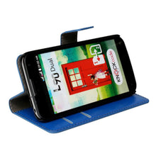 Flip Wallet Stand Case Crazy Horse Stripe Leather slot wallet Cover Case For LG Optimus L90 IMY66