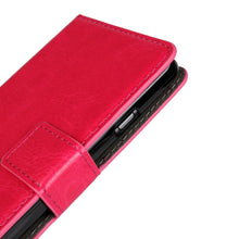 Flip Wallet Stand Case Crazy Horse Stripe Leather slot wallet Cover Case For LG Optimus L90 IMY66