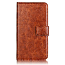 Flip Wallet Stand Case Crazy Horse Stripe Leather slot wallet Cover Case For LG Optimus L90 IMY66