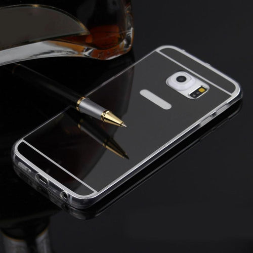 Luxury Mirror Slim Back Case For Samsung Galaxy S6 Edge Plus Protective Cover Phone Shell Skin S3 IMY66