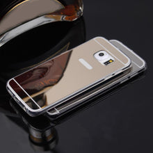 Luxury Mirror Slim Back Case For Samsung Galaxy S6 Edge Plus Protective Cover Phone Shell Skin S3 IMY66