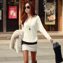 Dress Black Gold Print Patchwork Mini Batwing Long Sleeve loose Sexy Women Dress White Plus Size Casual XXLDress Vestidos IMY66