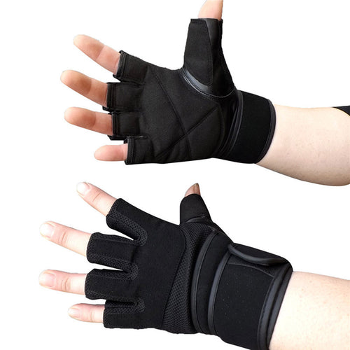 Men Fingerless Gloves Half Finger Breathable Motorcycle Non-Slip Training Rock Climbing Sports Protection Gloves Mittens IMY66