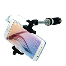 Wired Selfie Stick Handheld Monopod Built-in Shutter Extendable + Mount Holder For iPhone Samsung Any Phones Selfie Sticks IMY66