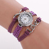 Women Colorful Bohemia Infinity Love Hand-knitted Pu Leather Bracelet Quartz Wristwatch Watch Relogio Feminino IMY66