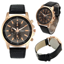 relogio feminino Unisex Casual Dress Watch Couple Lover's Watch Geneva Faux Leather Quartz Analog Wrist Watch Women Men IMY66
