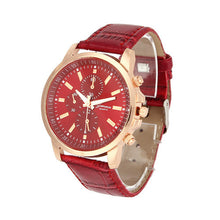 relogio feminino Unisex Casual Dress Watch Couple Lover's Watch Geneva Faux Leather Quartz Analog Wrist Watch Women Men IMY66